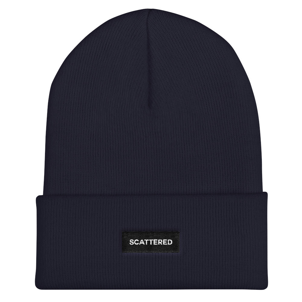 Streetwear-Scattered Box Logo Beanie-Scattered, LLC