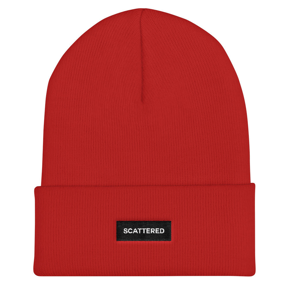 Streetwear-Scattered Box Logo Beanie-Scattered, LLC