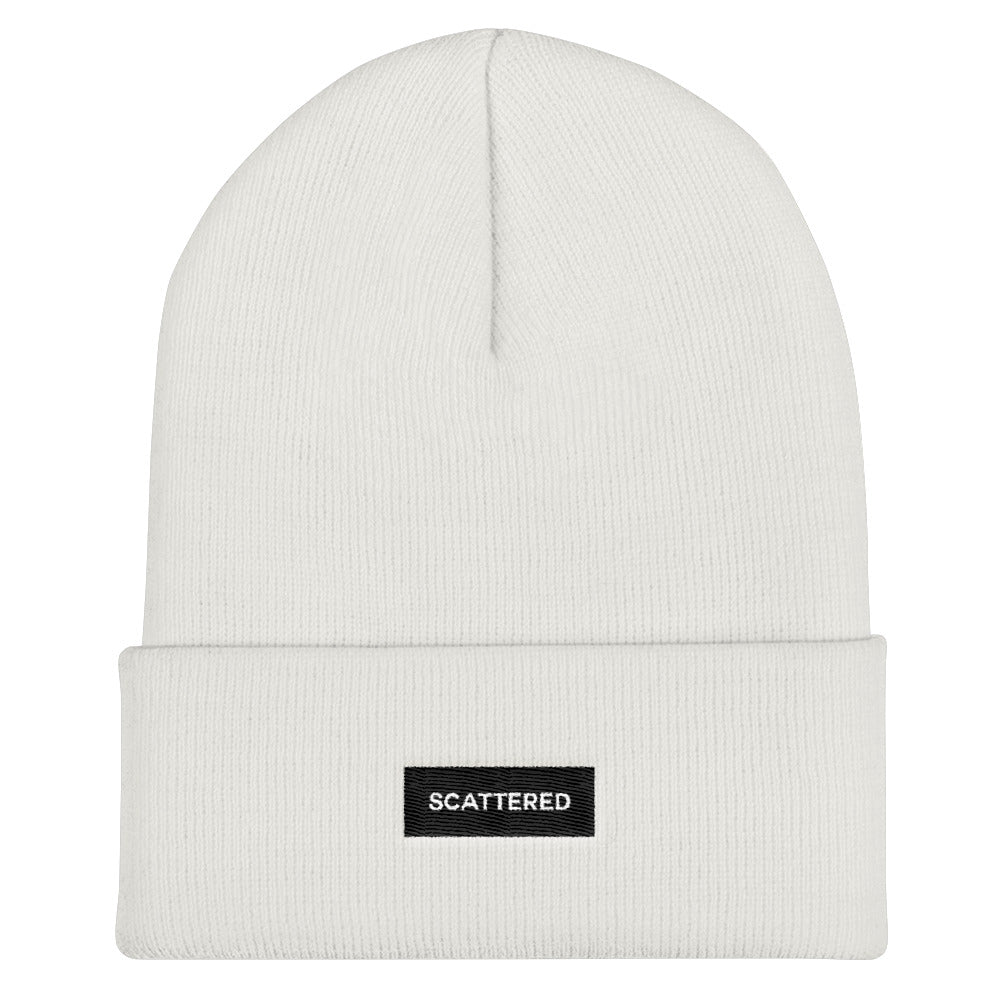 Streetwear-Scattered Box Logo Beanie-Scattered, LLC