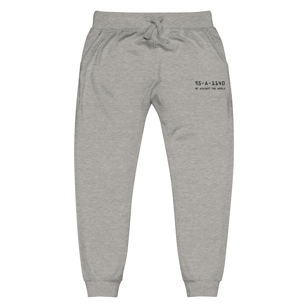 Embroidered Me Against The World Rikers Sweatpants