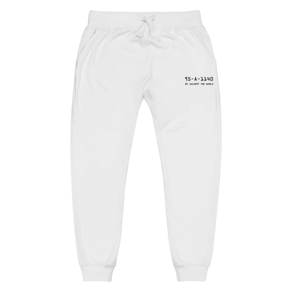 Embroidered Me Against The World Rikers Sweatpants