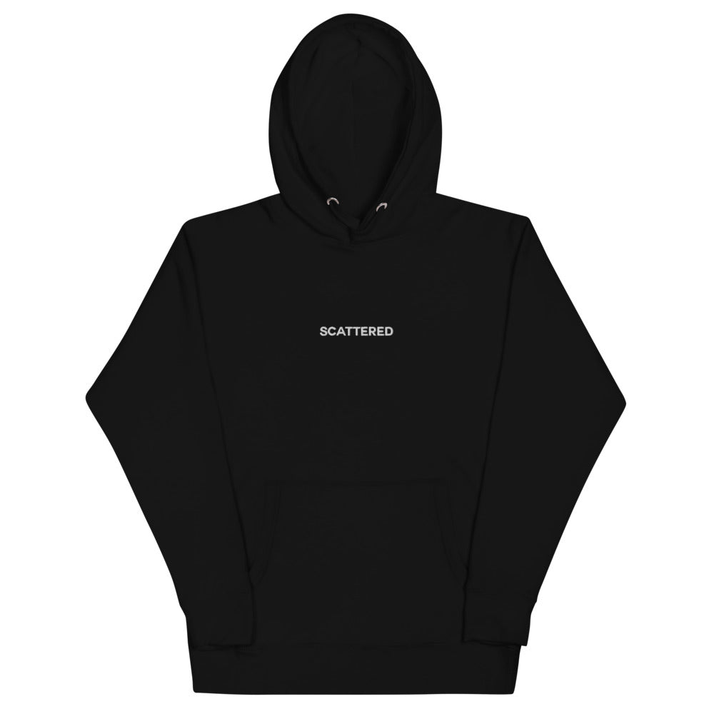 White Embroidered Logo Hoodie