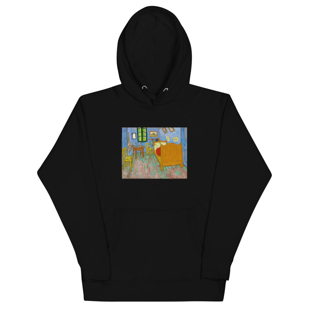 Vincent Van Gogh The Bedroom Painting Printed Premium Black Hoodie Sweatshirt Streetwear