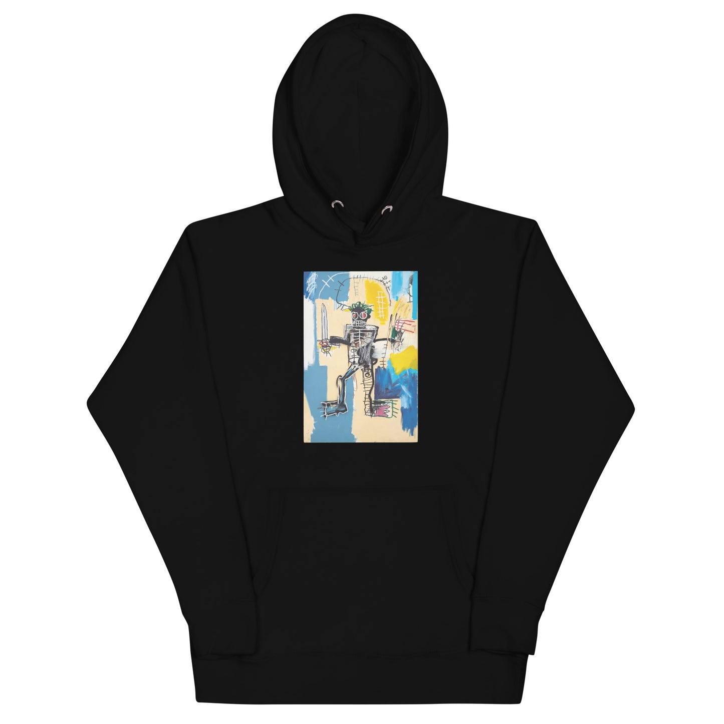 Jean-Michel Basquiat "Warrior" Artwork Printed Premium Streetwear Sweatshirt Hoodie Black