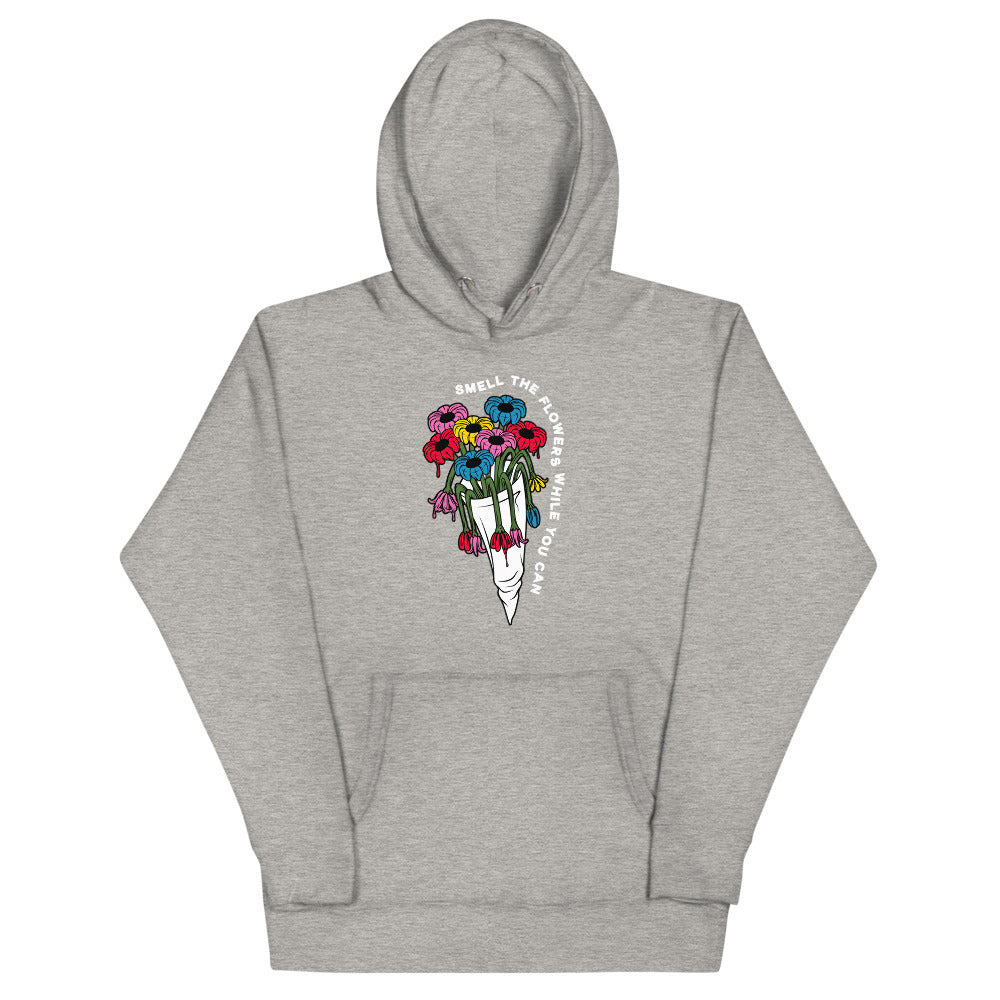 Scattered x Dripped Gawd Premium Printed "Smell the Flowers" Hoodie Sweatshirt