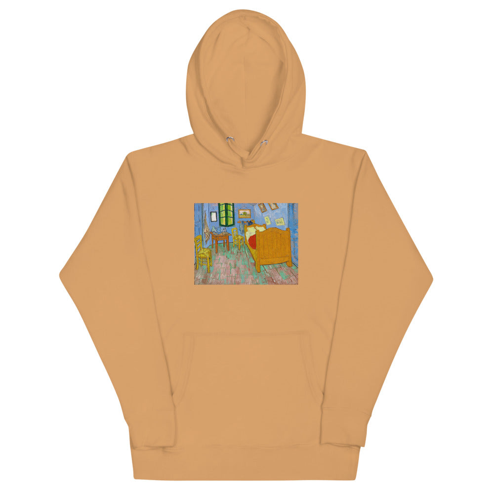 Vincent Van Gogh The Bedroom Painting Printed Premium Kahki Hoodie Sweatshirt Streetwear