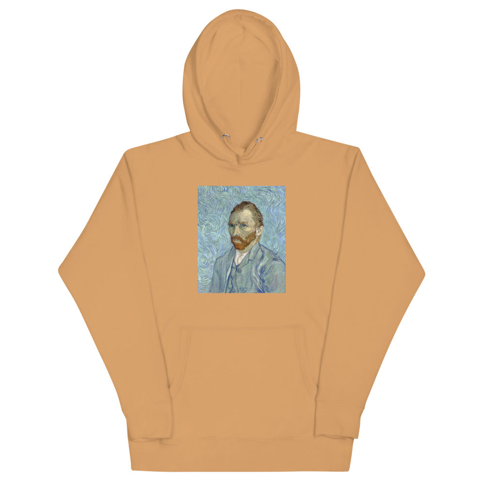 Vincent Van Gogh Self-portrait (1889) Painting Printed Premium Khaki Hoodie Sweatshirt Streetwear