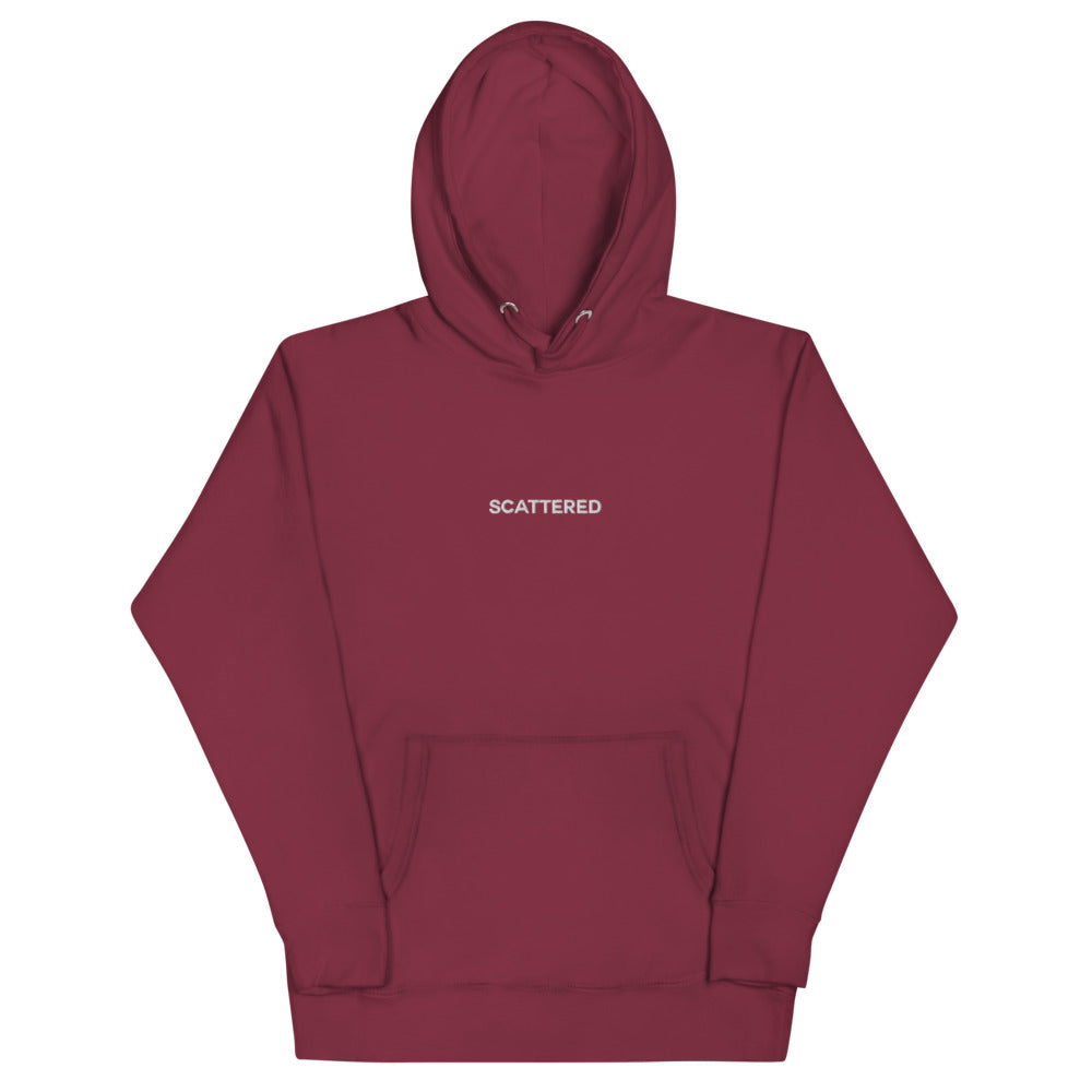 White Embroidered Logo Hoodie