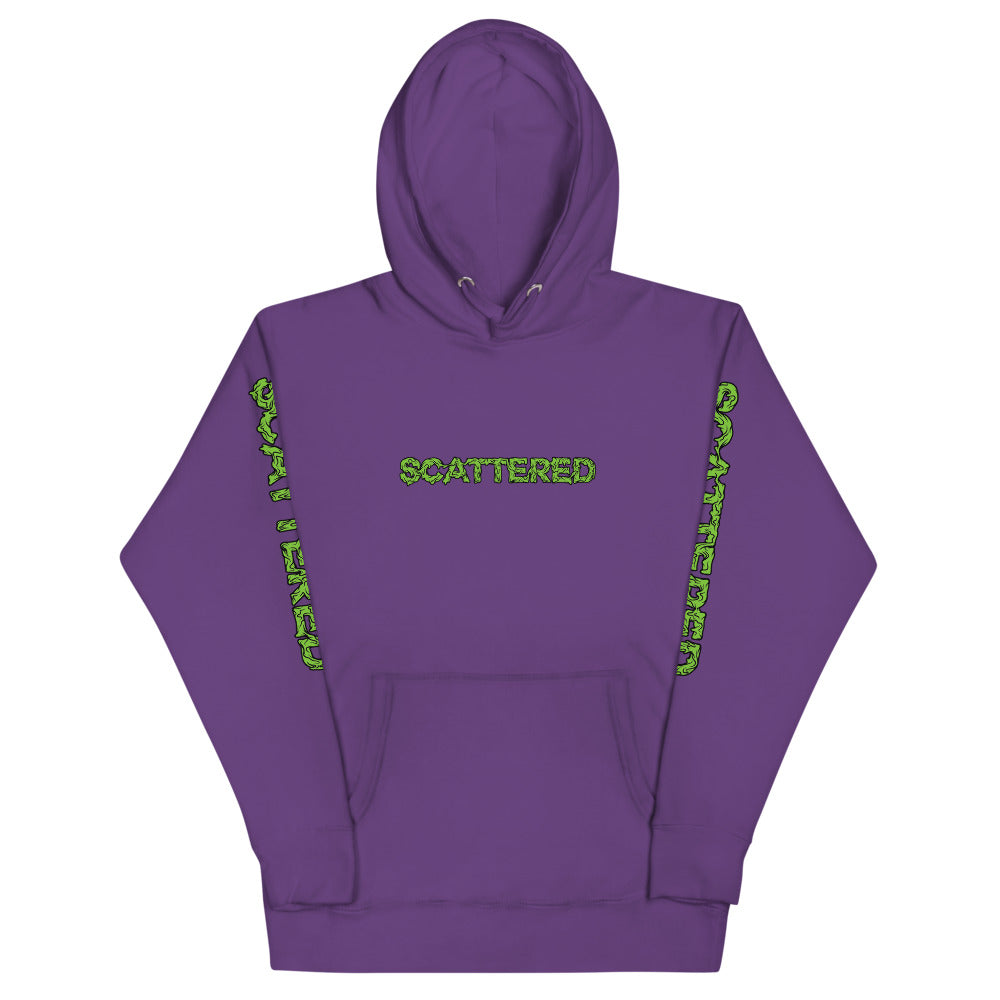 Scattered x Dripped Gawd Premium Printed Dripped Logo Hoodie Sweatshirt