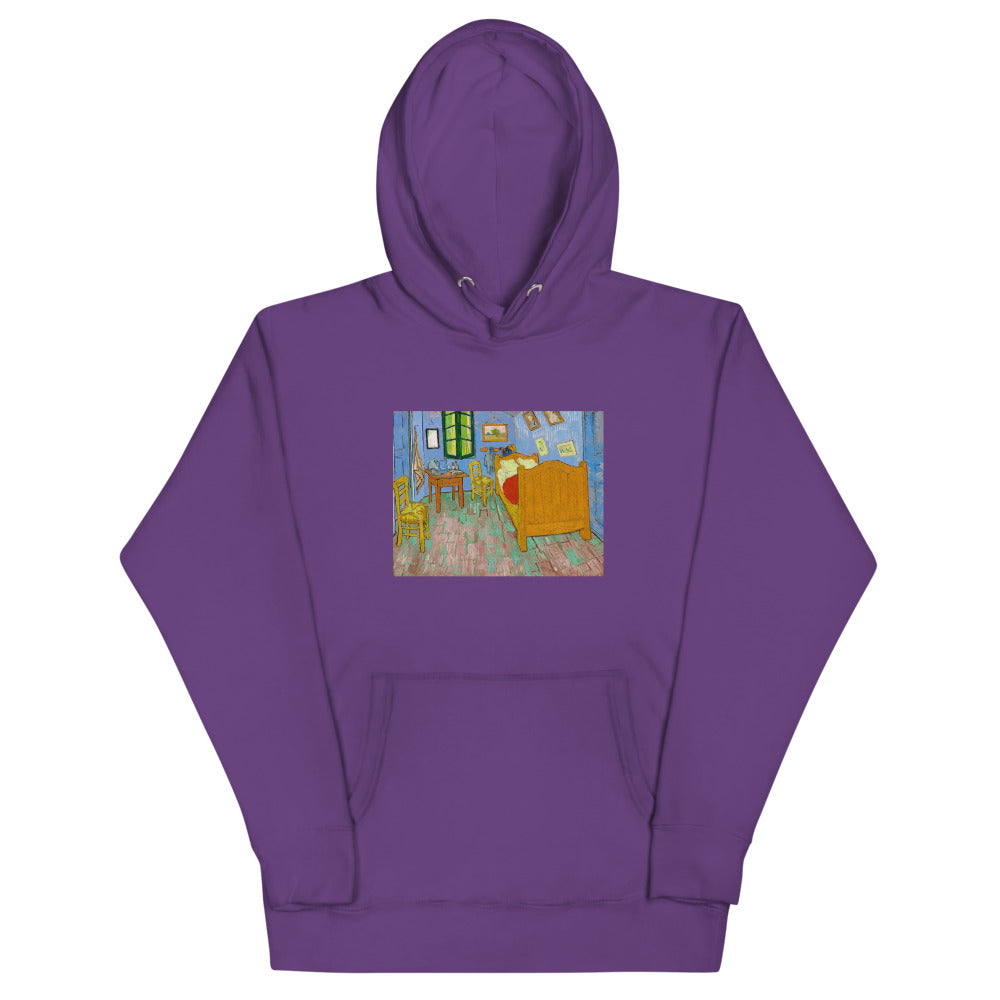 Vincent Van Gogh The Bedroom Painting Printed Premium Purple Hoodie Sweatshirt Streetwear