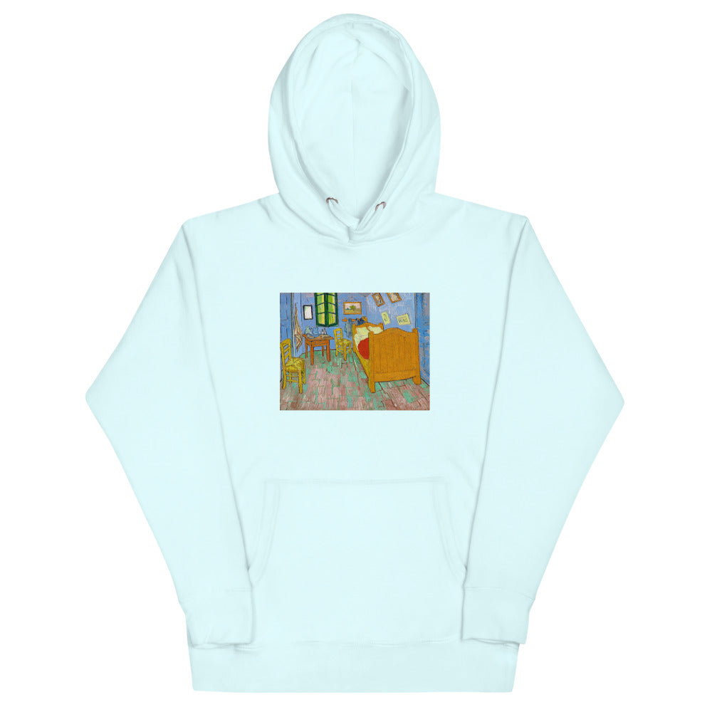 Vincent Van Gogh The Bedroom Painting Printed Premium Sky Blue Hoodie Sweatshirt Streetwear