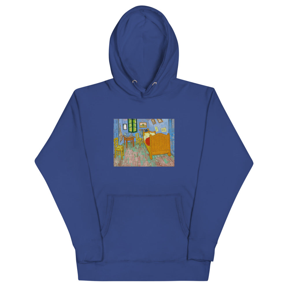 Vincent Van Gogh The Bedroom Painting Printed Premium Royal Blue Hoodie Sweatshirt Streetwear