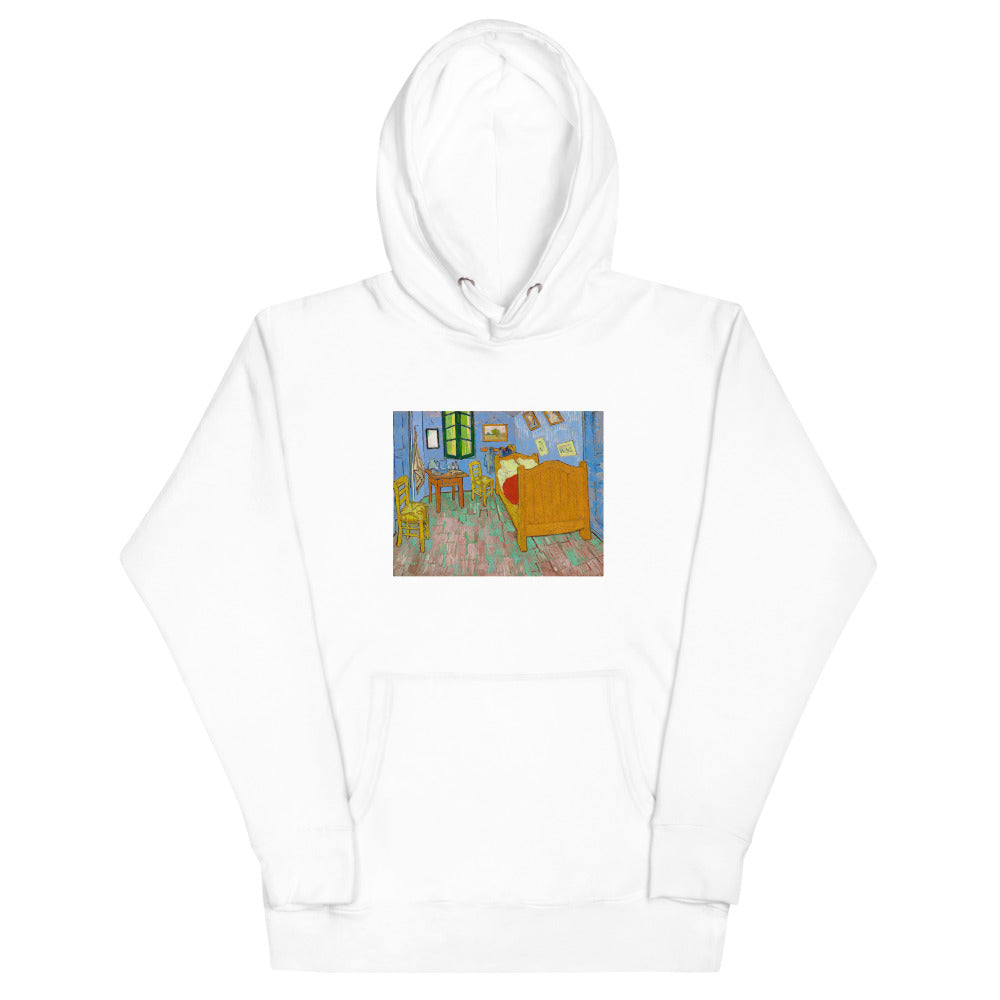 Vincent Van Gogh The Bedroom Painting Printed Premium White Hoodie Sweatshirt Streetwear