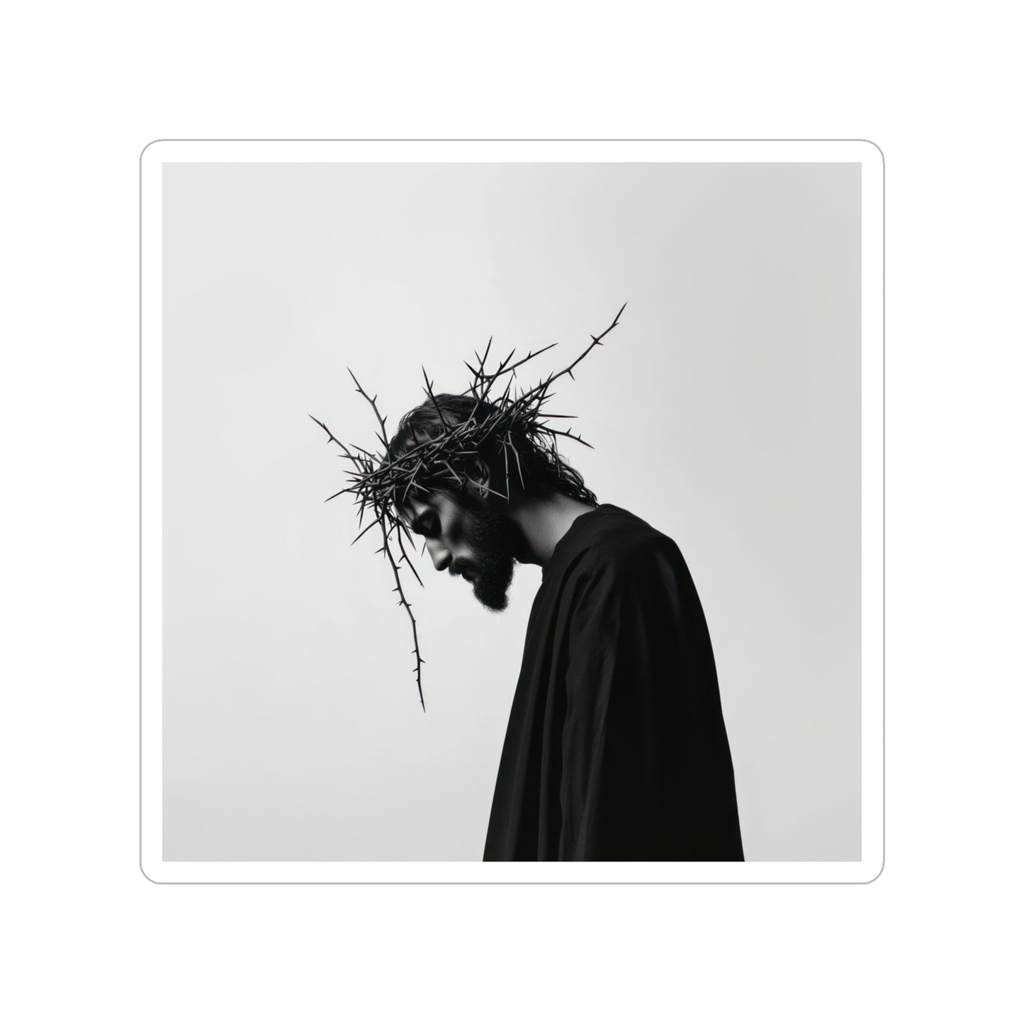 Jesus Christ Crown of Thorns Waterproof Sticker