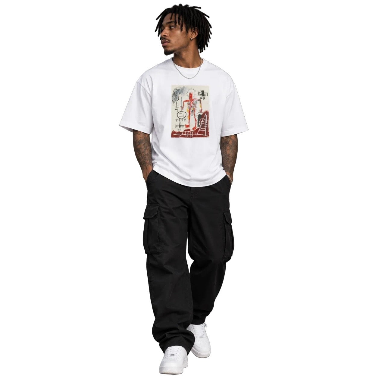 Jean-Michel Basquiat "Untitled" Artwork Premium Box T-shirt