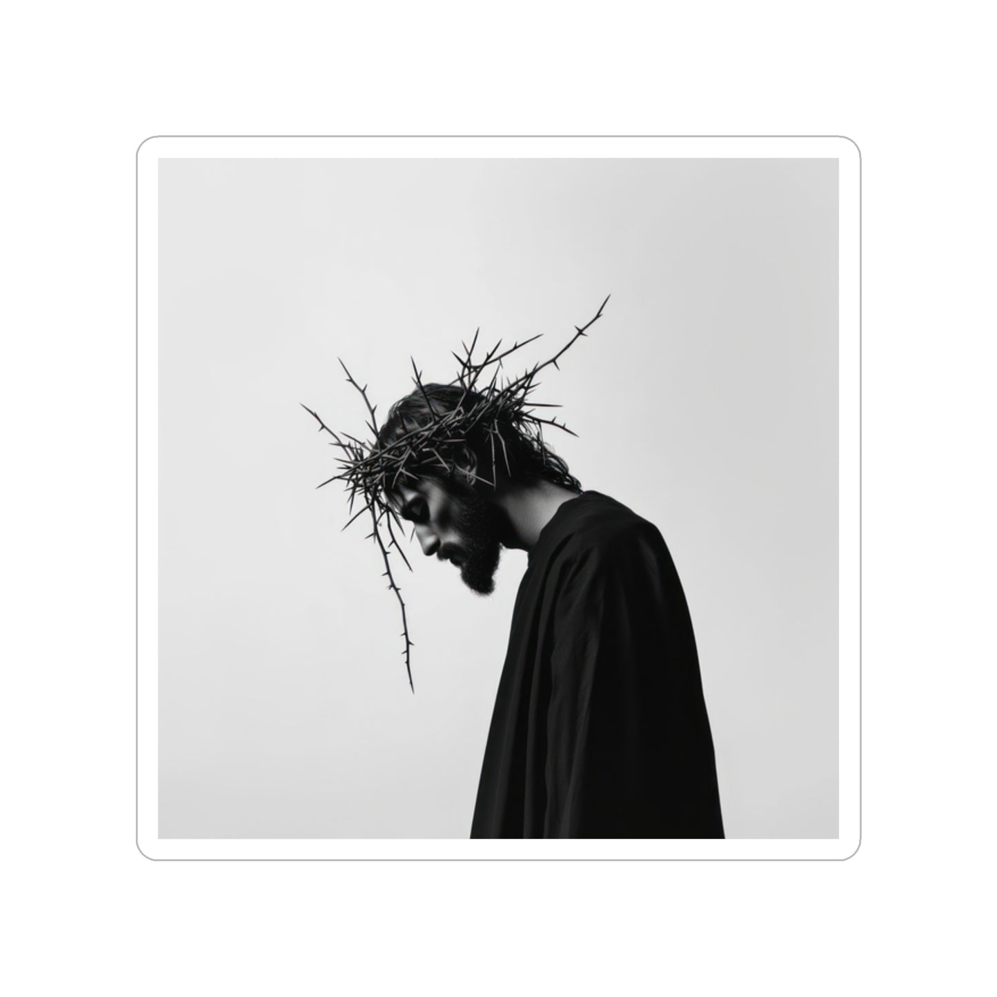 Jesus Christ Crown of Thorns Waterproof Sticker