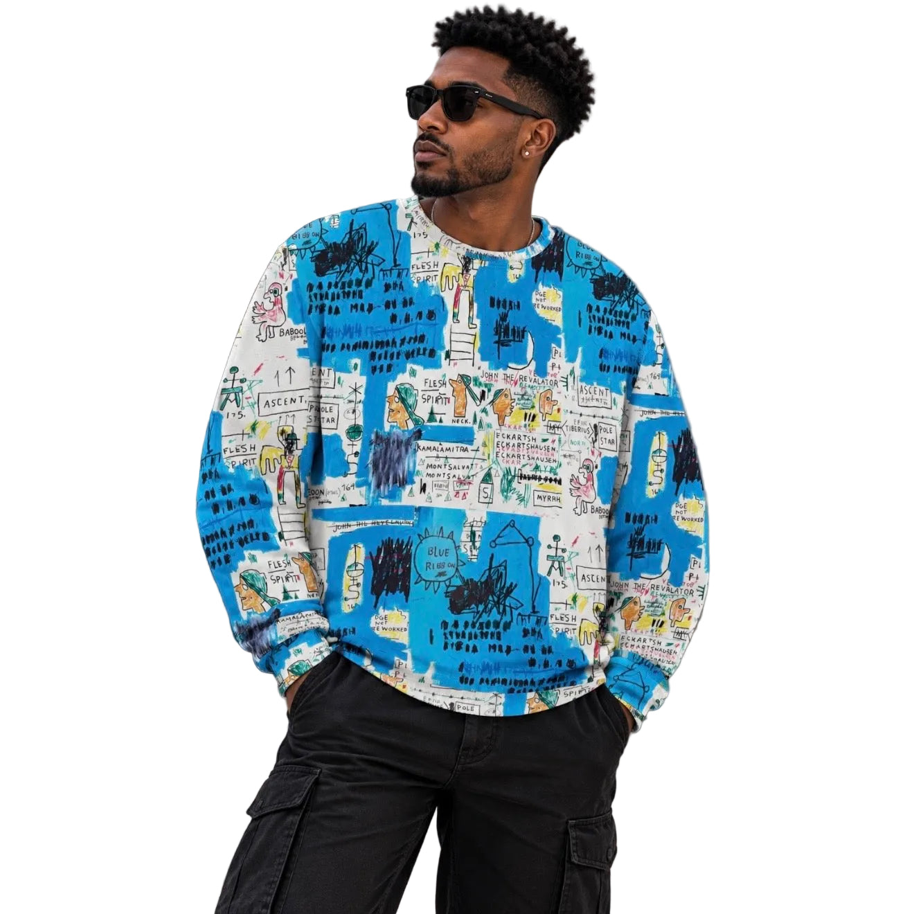 Graffiti Artwork Printed Premium Streetwear Crewneck Sweatshirt
