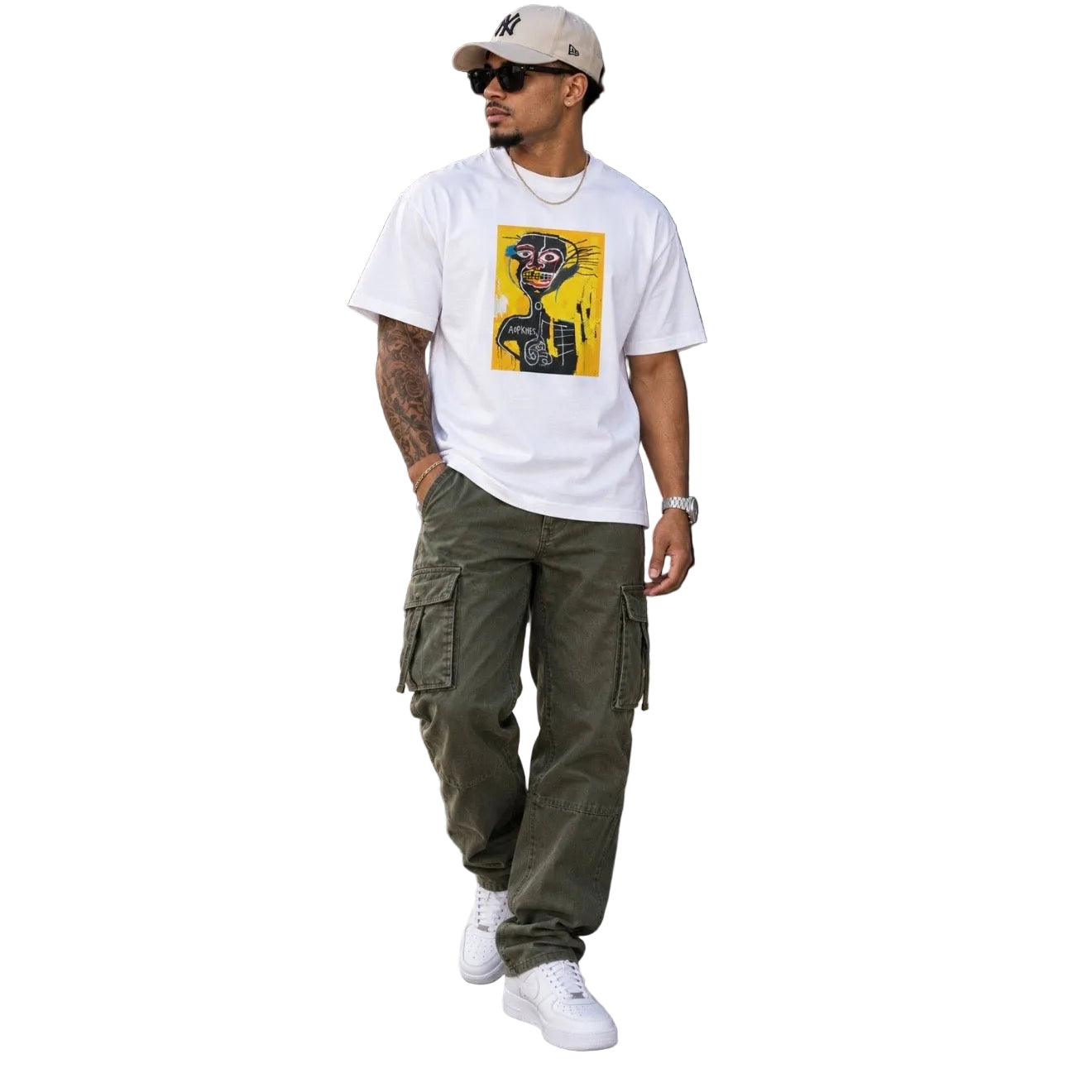 Jean-Michel Basquiat "Cabeza" Artwork Premium Box T-shirt