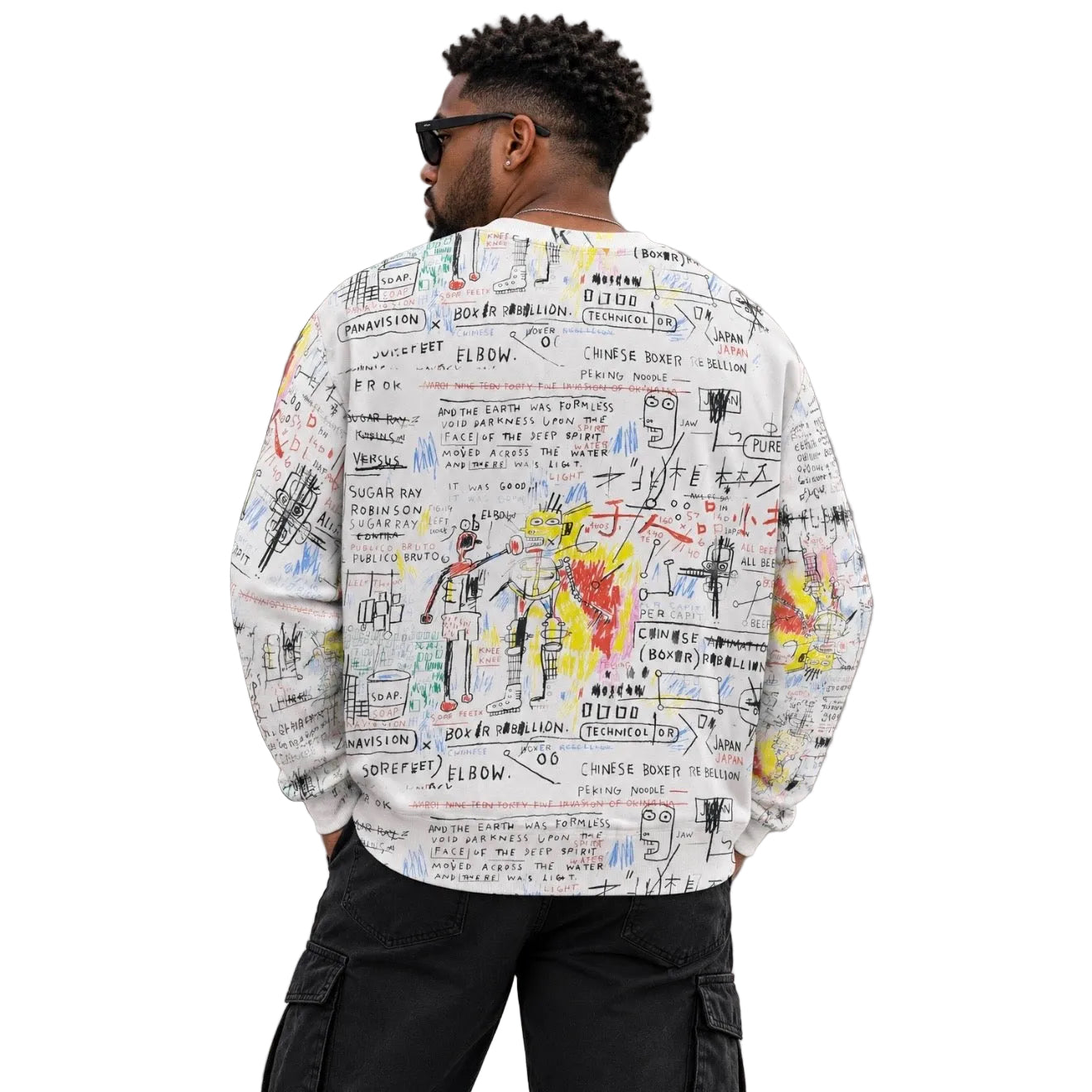 Graffiti Artwork Printed Premium Streetwear Crewneck Sweatshirt