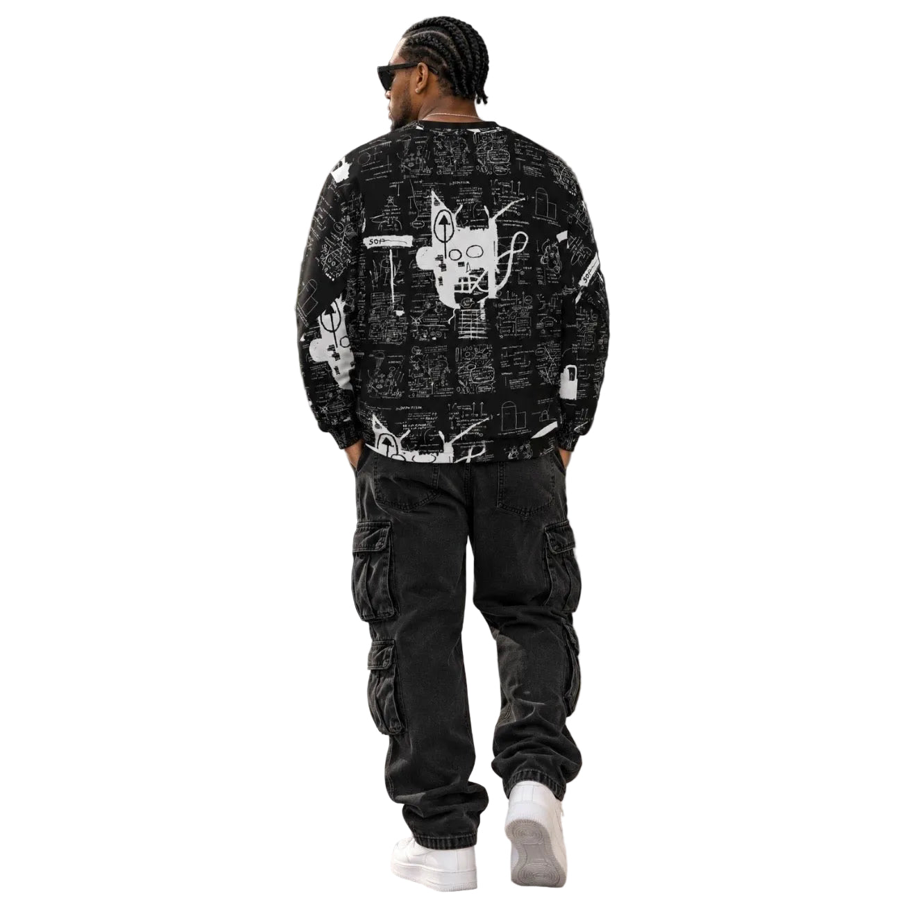 Graffiti Artwork Printed Premium Streetwear Crewneck Sweatshirt