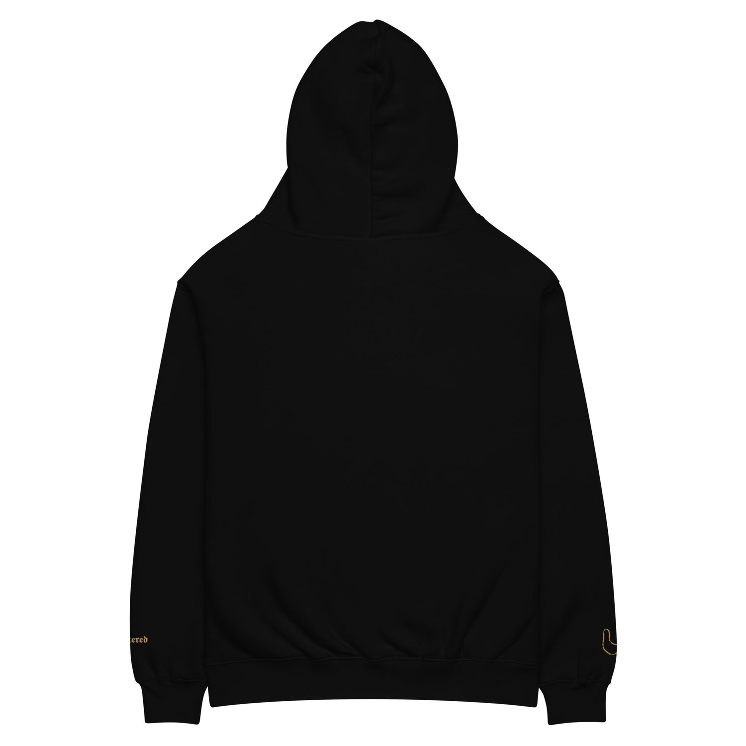 Scattered The Sacred Heart of Jesus Embroidered Premium Streetwear Hoodie Sweatshirt Black