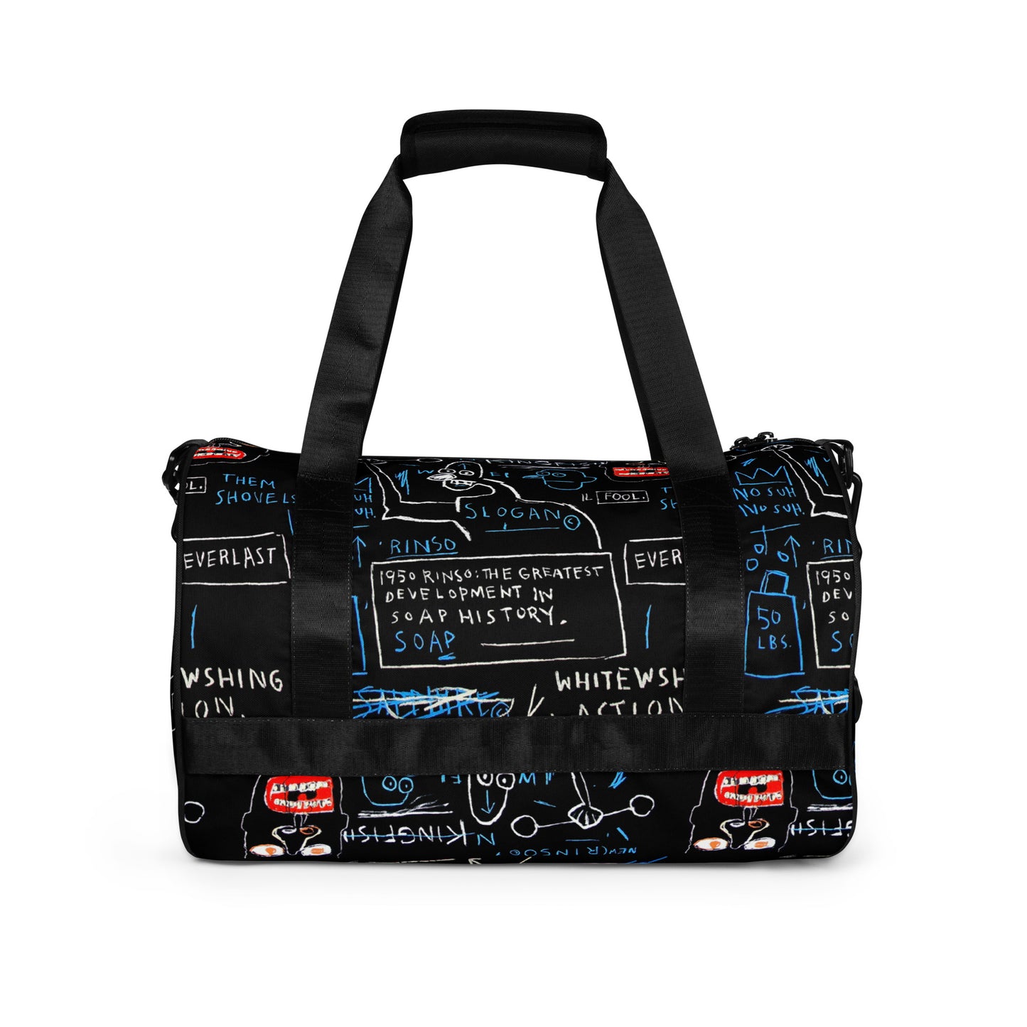 Jean-Michel Basquiat "Rinso" Artwork Gym Bag