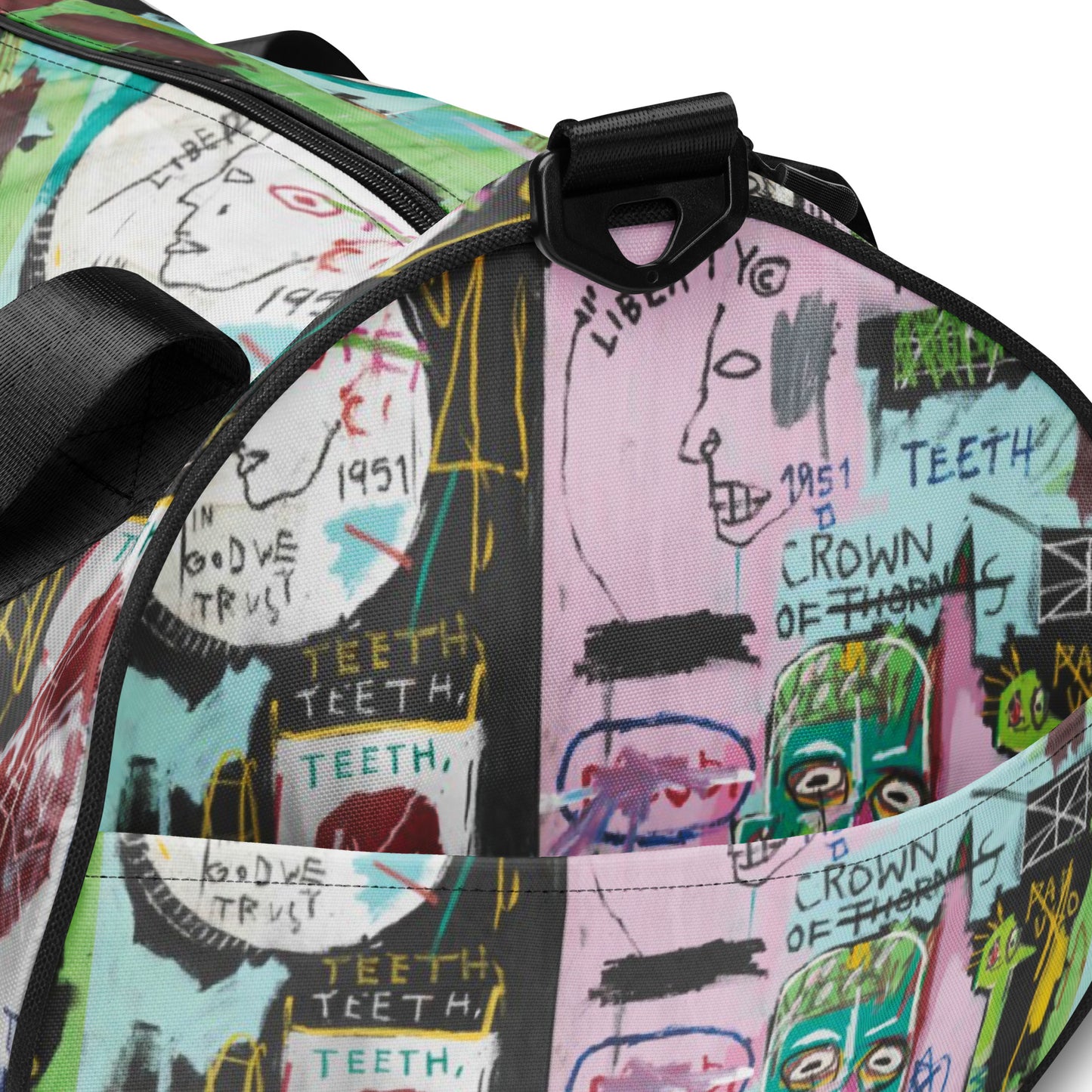 Jean-Michel Basquiat "in italian" Artwork Gym Bag