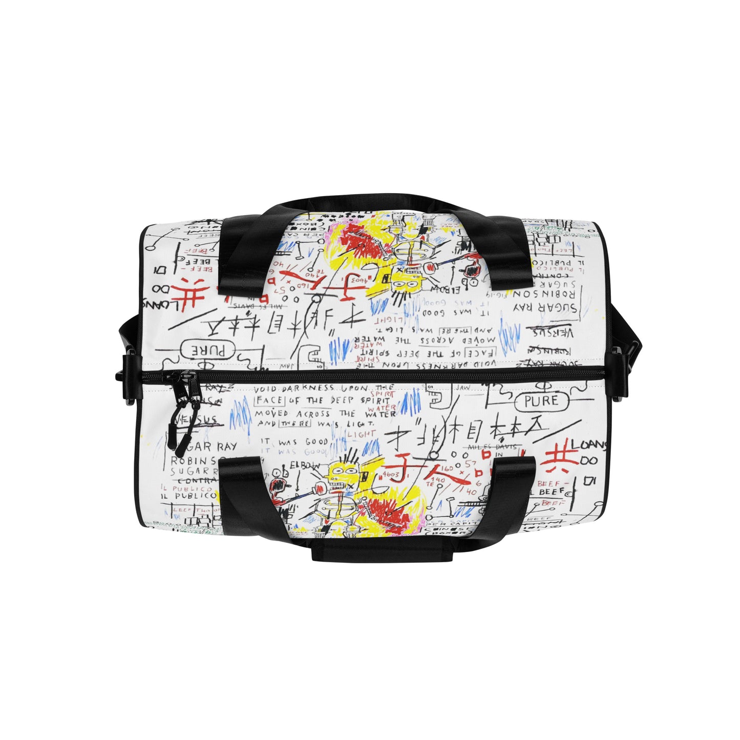 Jean-Michel Basquiat "Boxer Rebellion" Artwork Gym Bag