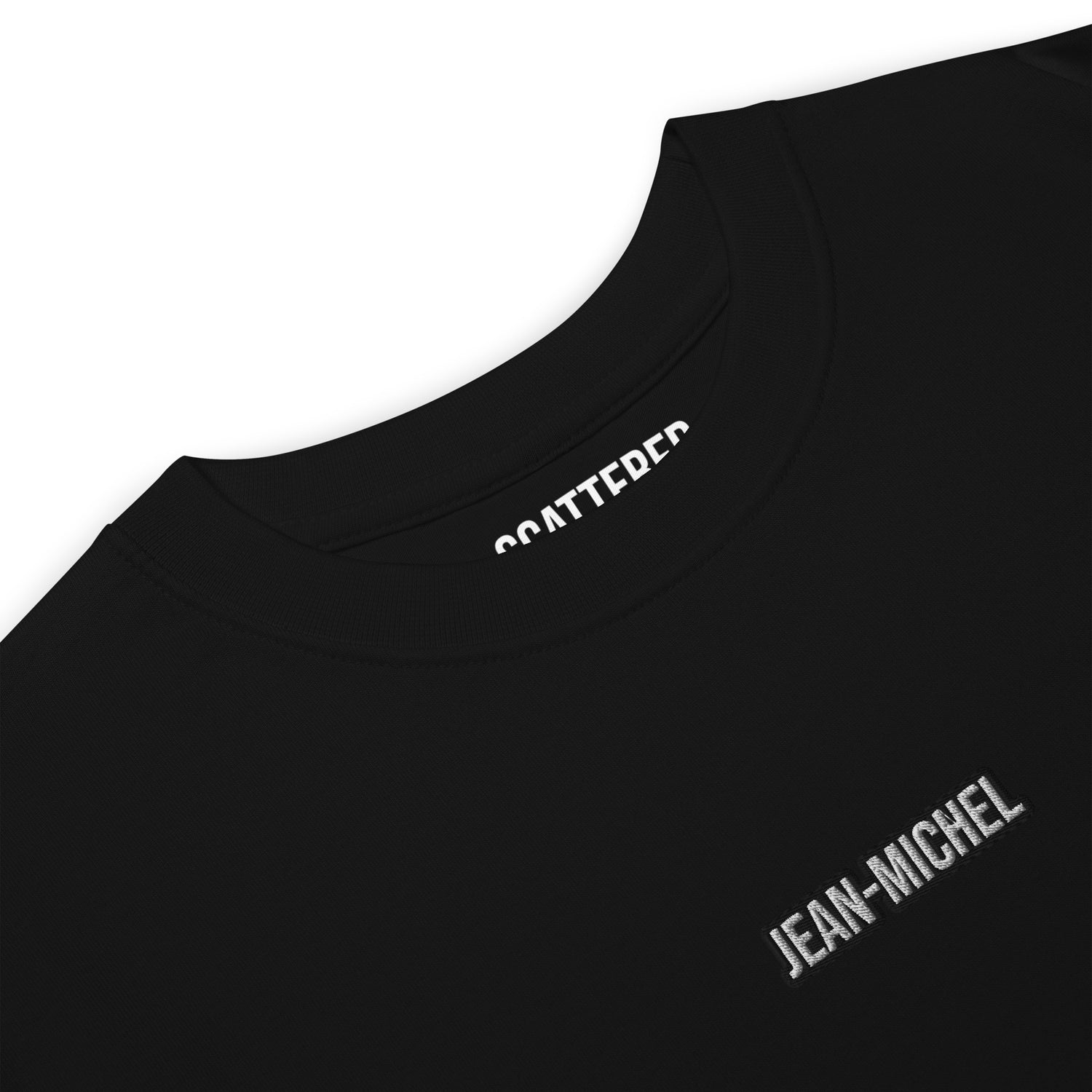 Jean-Michel Basquiat "La Hara" Artwork Embroidered + Printed Premium Black Streetwear T-shirt