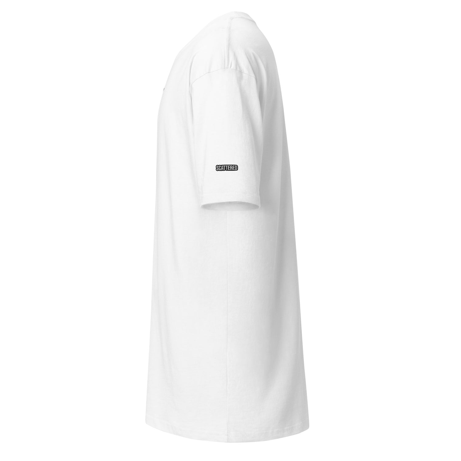 New York Apple Logo Embroidered White T-Shirt Scattered Streetwear