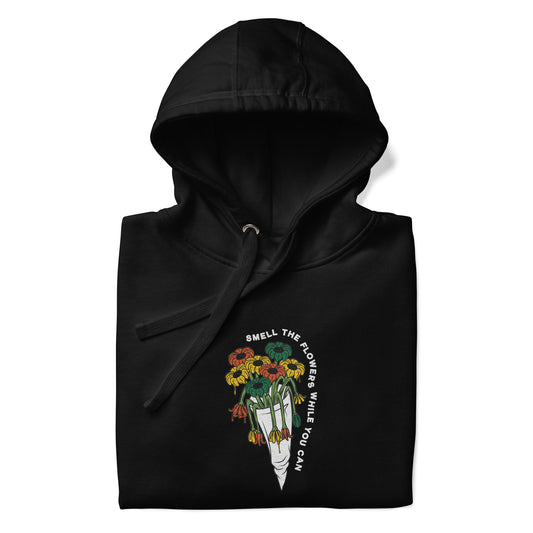 Scattered x Dripped Gawd Smell The Flowers Embroidered Hoodie