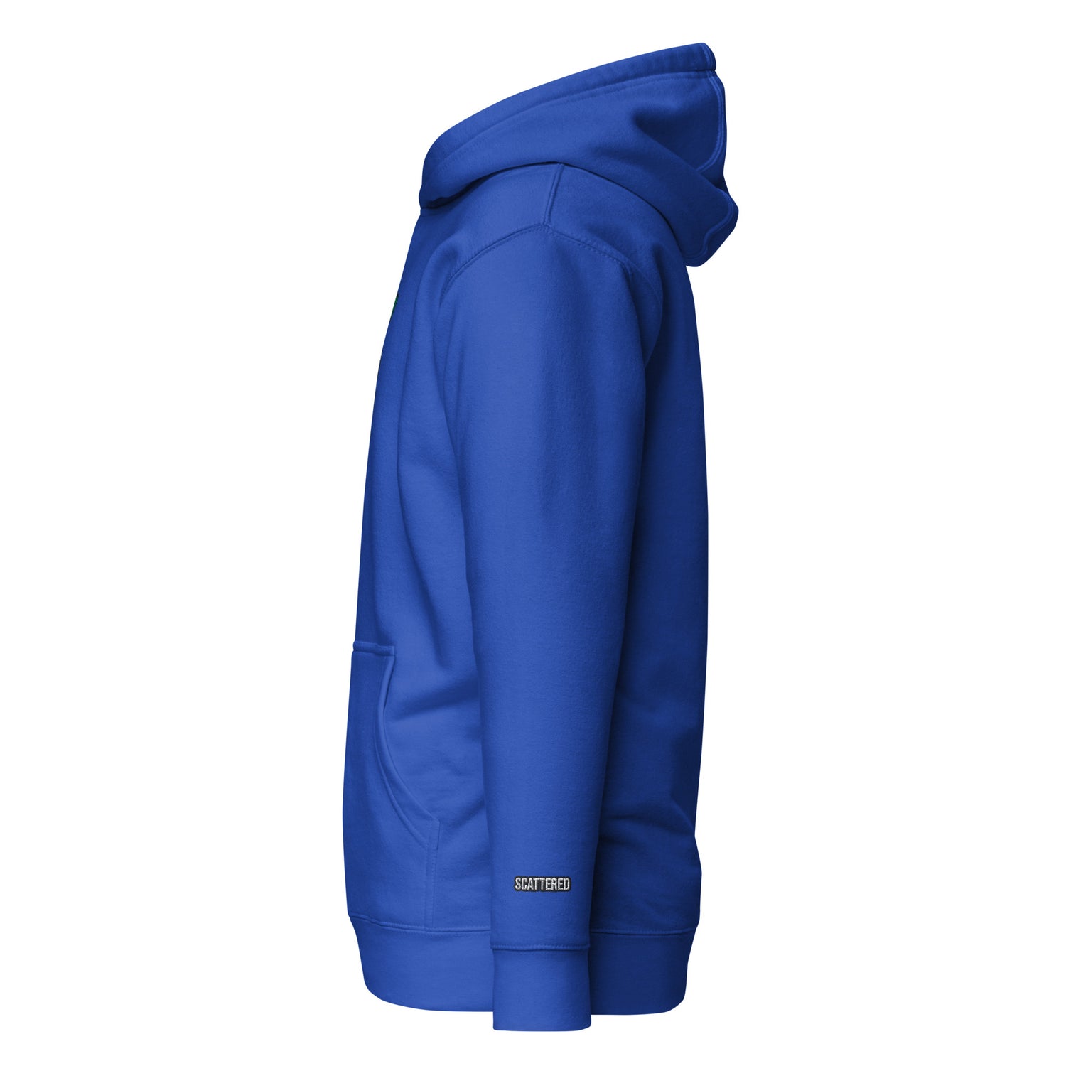 New York Apple Logo Embroidered Royal Blue Streetwear Hoodie Sweatshirt | Scattered