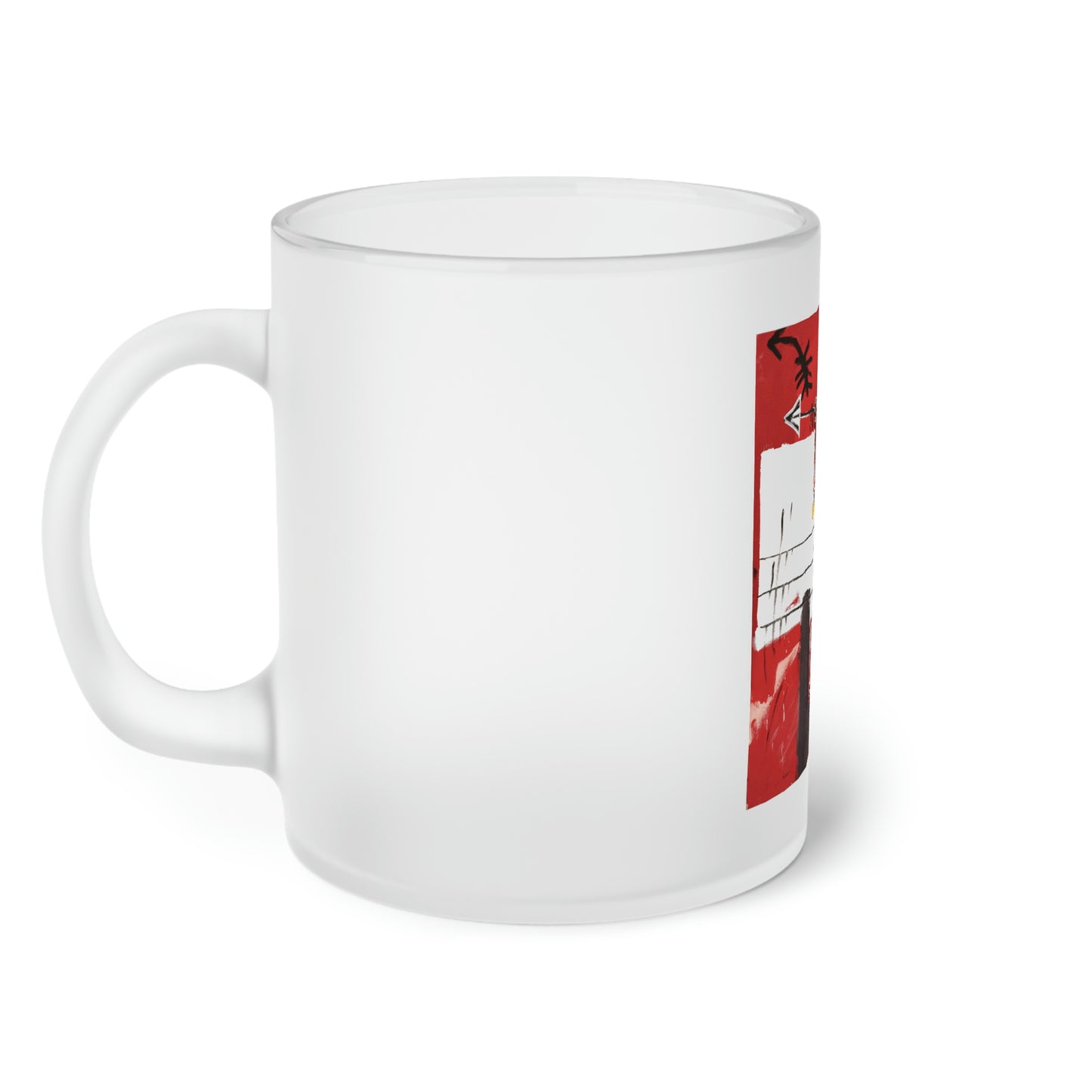 Jean-Michel Basquiat "The Ring" Frosted Glass Mug