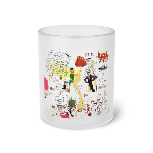Jean-Michel Basquiat "Riddle Me" Frosted Glass Mug