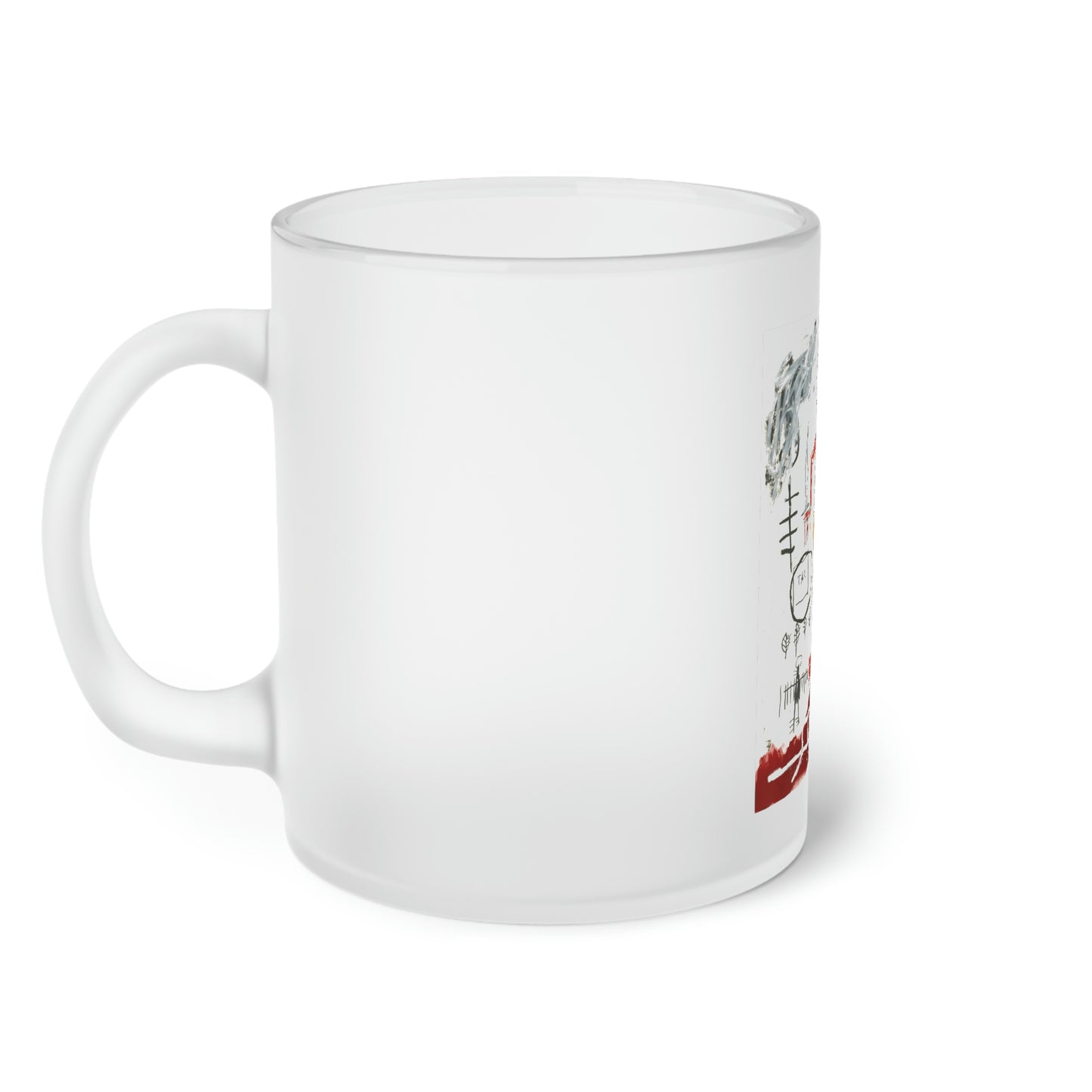 Jean-Michel Basquiat "Untitled" Frosted Glass Mug