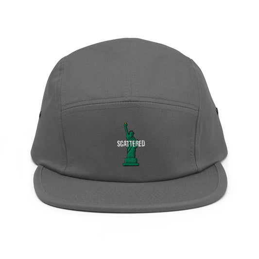 Statue of Liberty Logo Embroidered Five Panel Cap