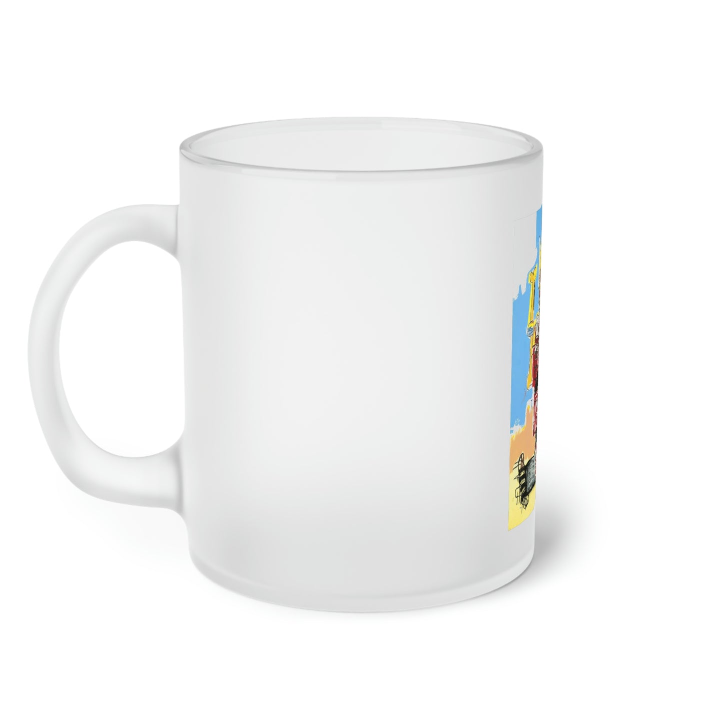 Jean-Michel Basquiat "Untitled" 1982 Frosted Glass Mug