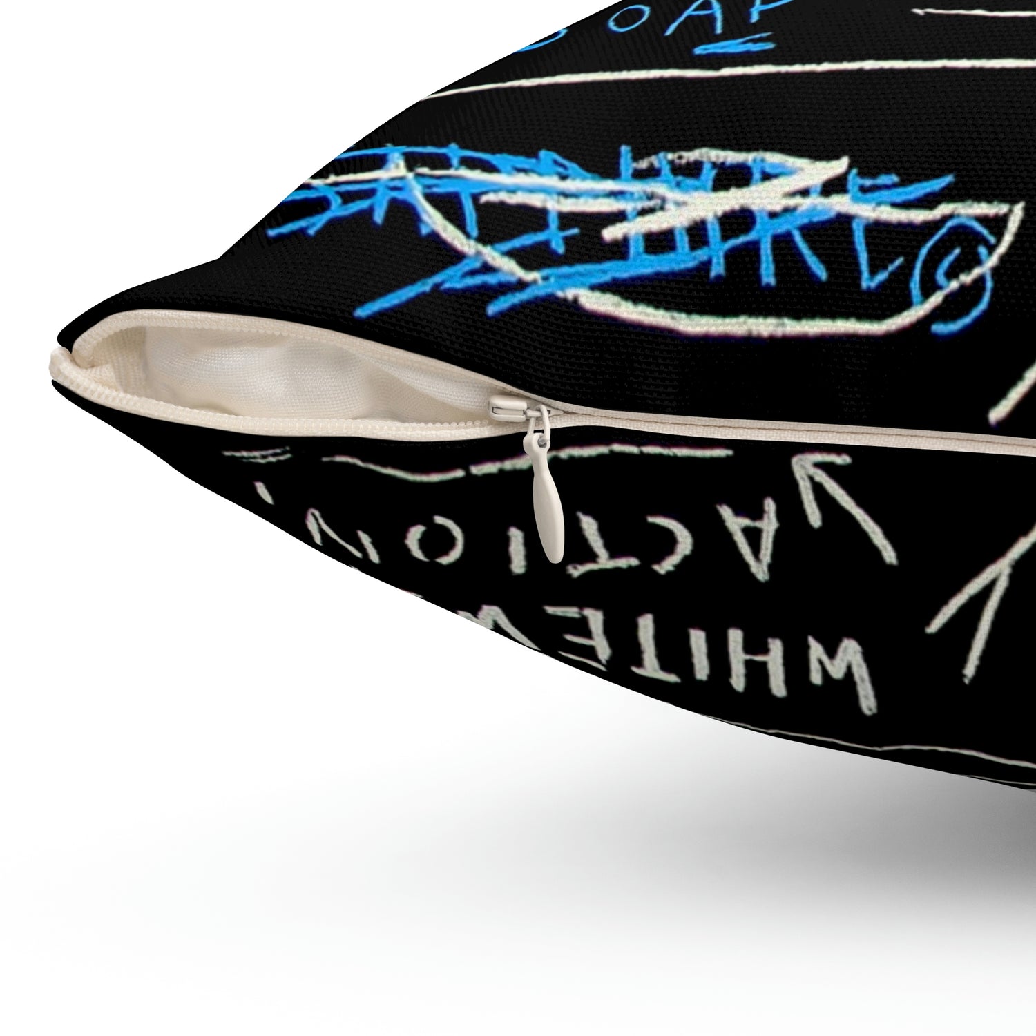 Jean-Michel Basquiat "Rinso" Artwork Square Throw Pillow