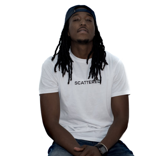 Streetwear-White Hand Sewn Logo Tee-Shirts-Scattered, LLC
