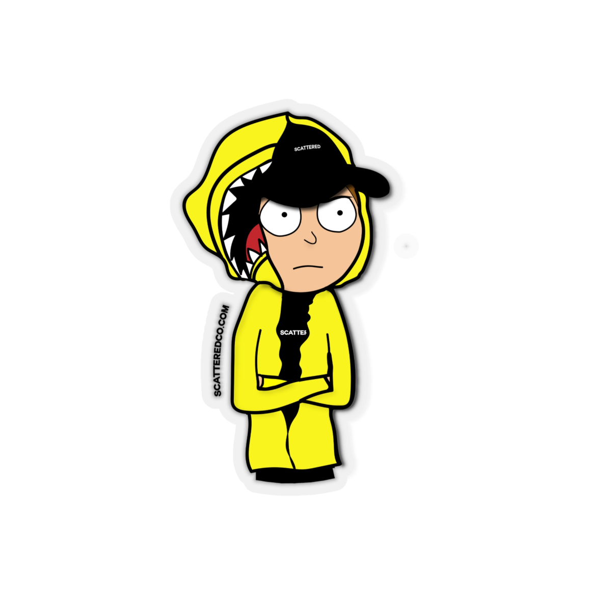 Streetwear-Scattered Morty Sticker-Sticker-Scattered, LLC