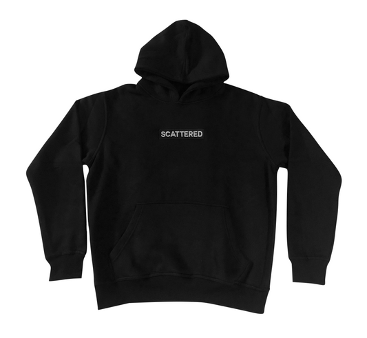 Black Embroidered Box Logo Hoodie Sweatshirt Scattered Streetwear Clothing Brand | Supreme