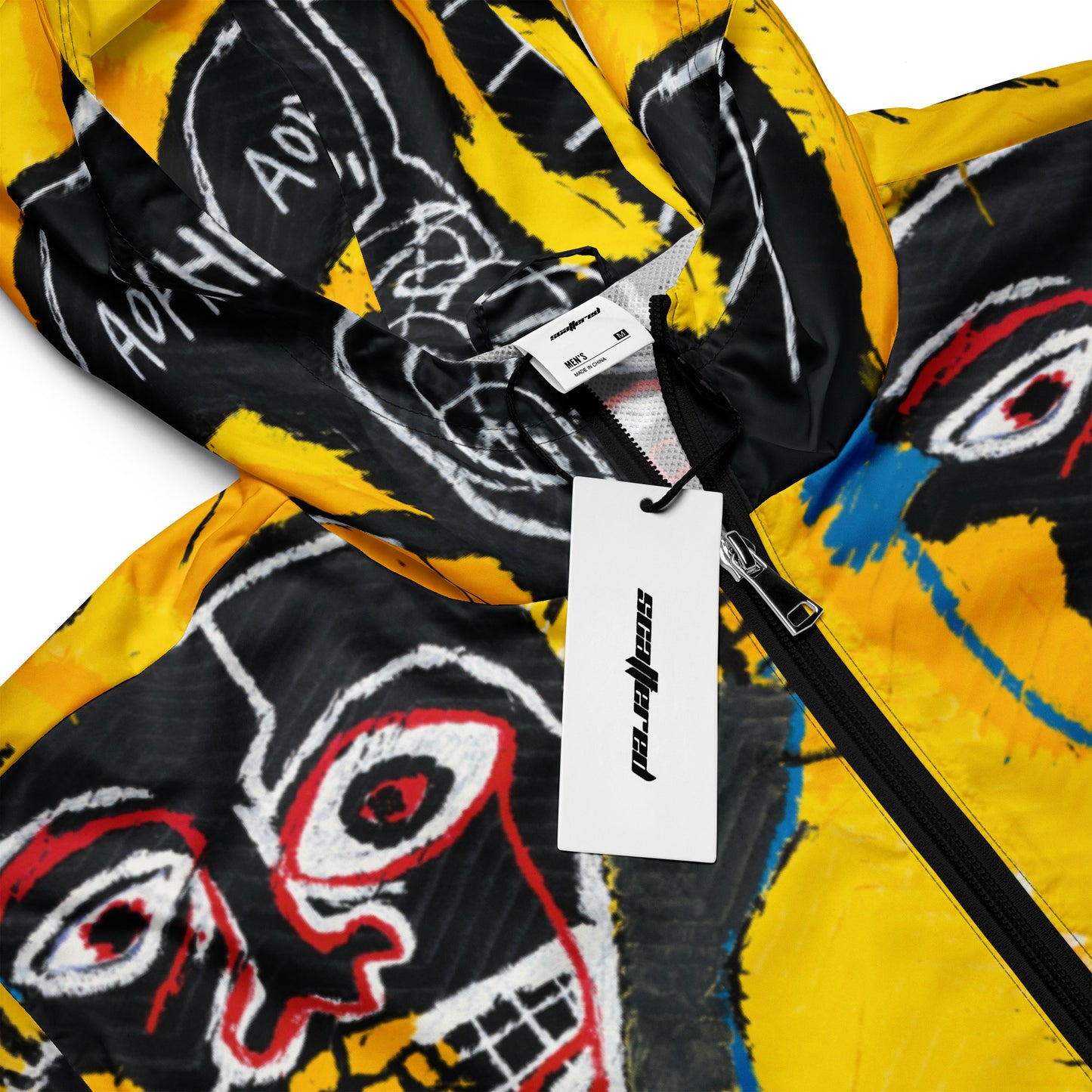 Jean-Michel Basquiat "Cabeza" Artwork Printed Premium Streetwear Windbreaker Jacket