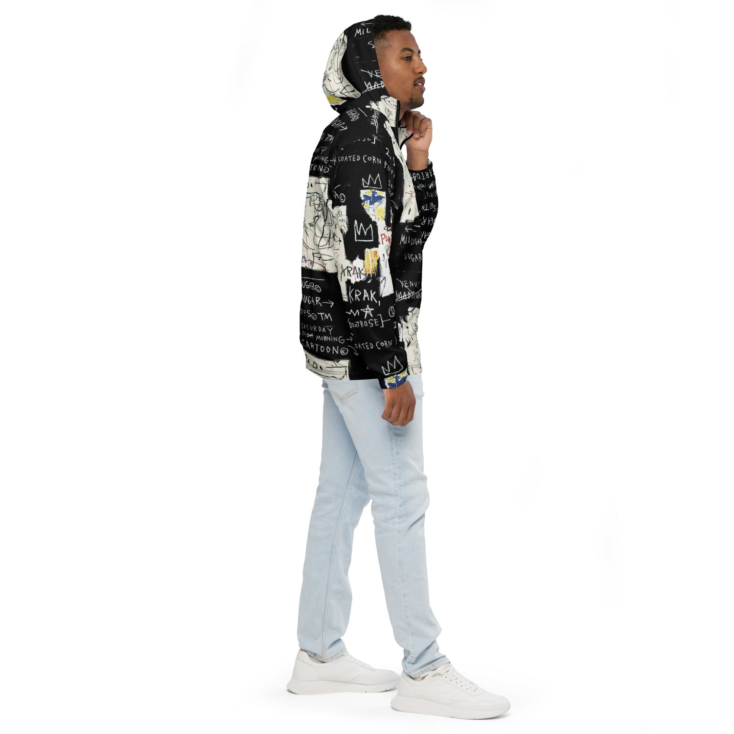Jean-Michel Basquiat "A Panel of Experts" Artwork Printed Premium Streetwear Windbreaker Jacket