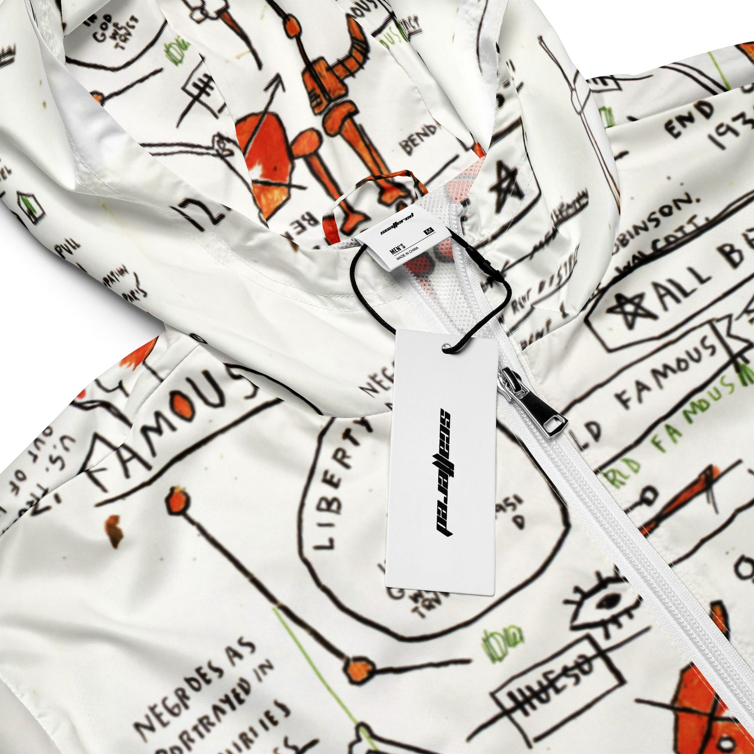 Jean-Michel Basquiat "Dog Leg Study" Artwork Printed Premium Streetwear Windbreaker Jacket