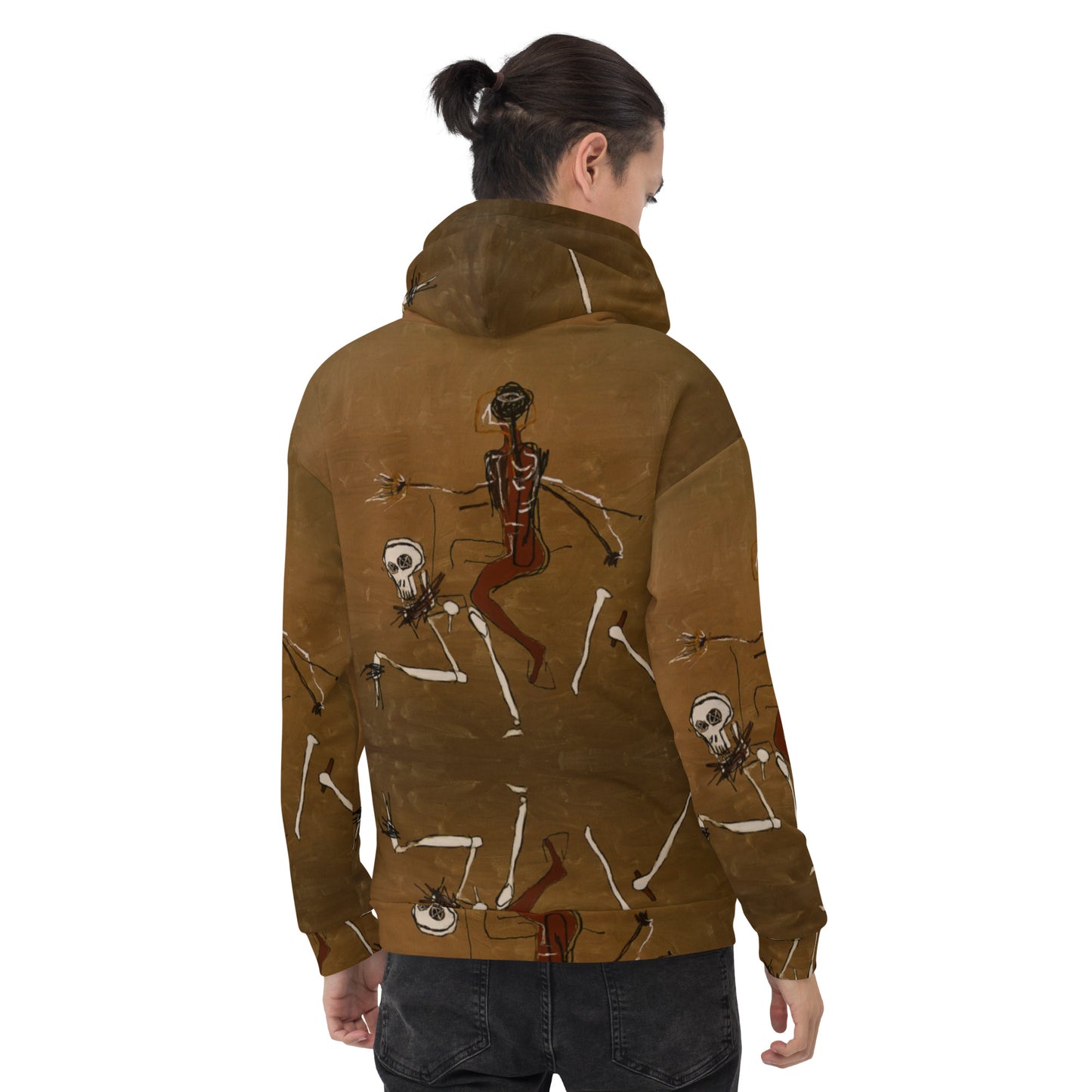 Jean-Michel Basquiat "Riding With Death" Artwork Printed Premium Streetwear Sweatshirt Hoodie Harajuku Graffiti