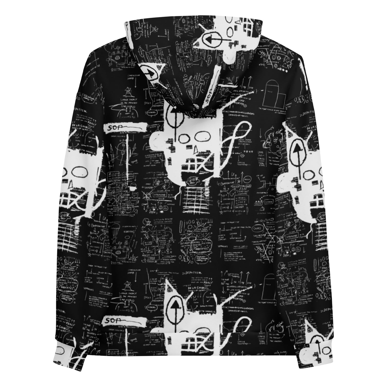 Jean-Michel Basquiat "Untitled" Artwork Printed Premium Streetwear Sweatshirt Hoodie Graffiti Harajuku