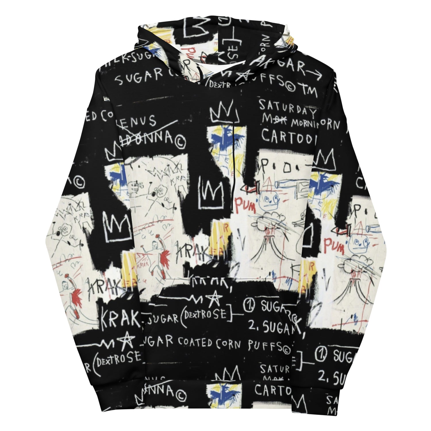 Jean-Michel Basquiat "A Panel of Experts" Artwork Printed Premium Streetwear Sweatshirt Hoodie Harajuku Graffiti