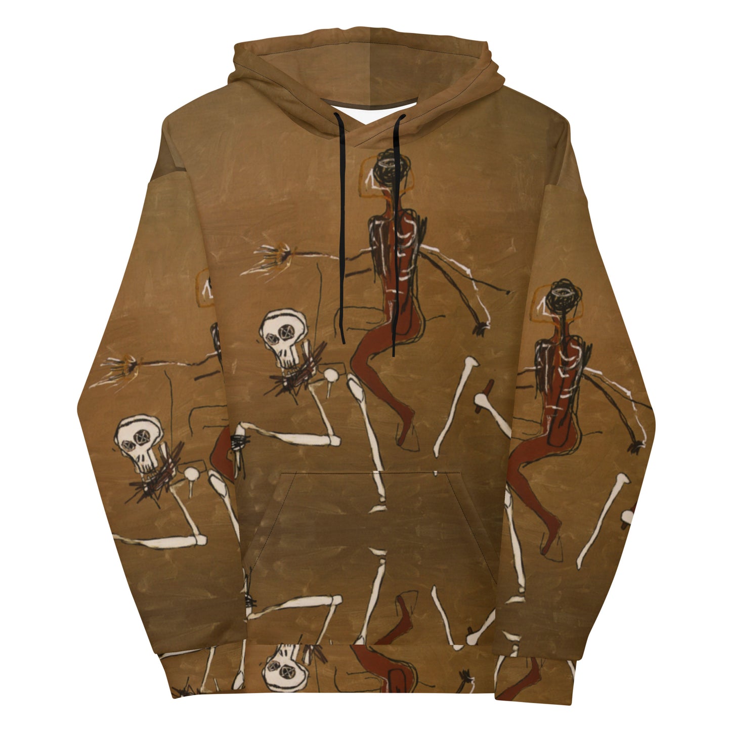 Jean-Michel Basquiat "Riding With Death" Artwork Printed Premium Streetwear Sweatshirt Hoodie Harajuku Graffiti
