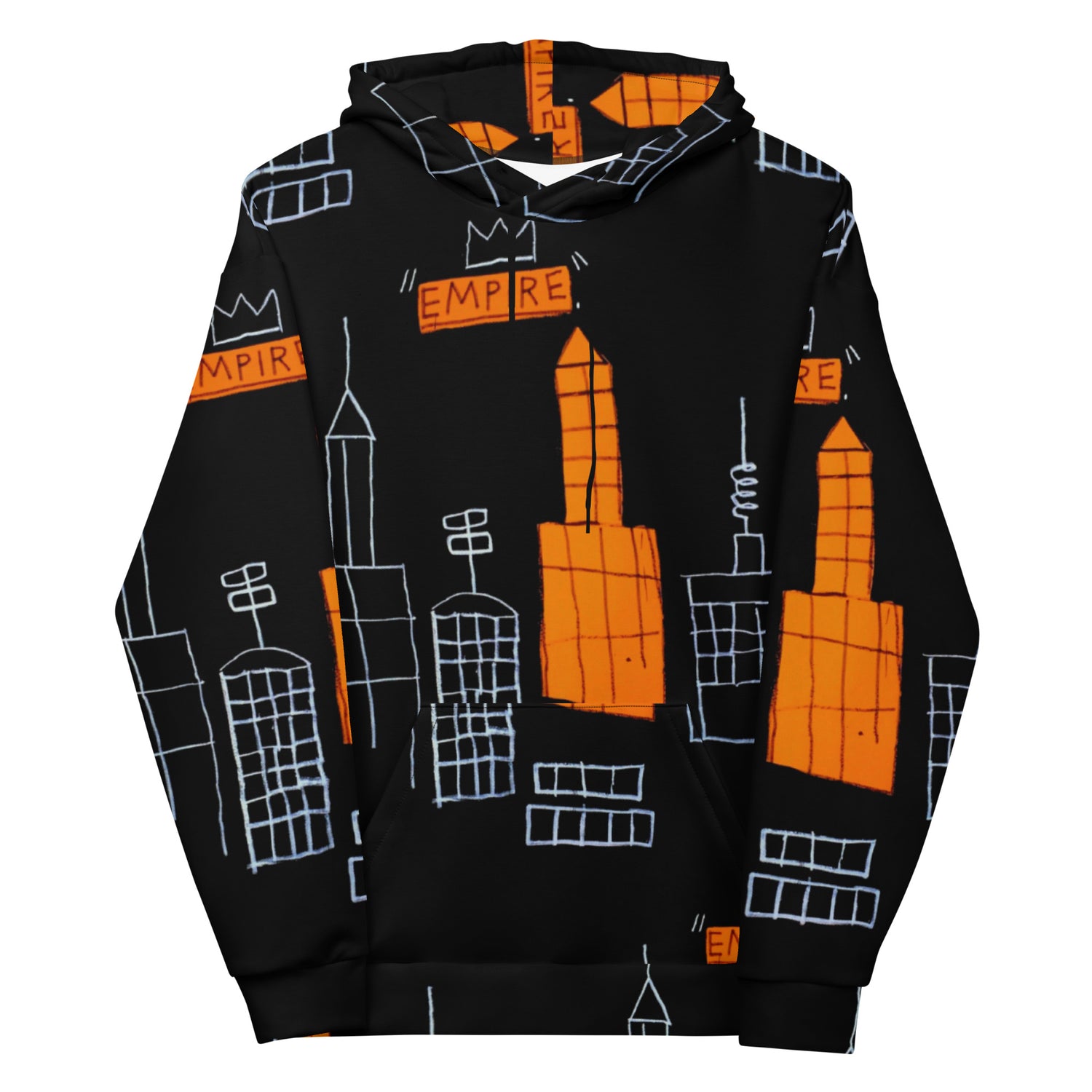 Jean-Michel Basquiat "Mecca" Artwork Printed Premium Streetwear Sweatshirt Hoodie Graffiti Harajuku