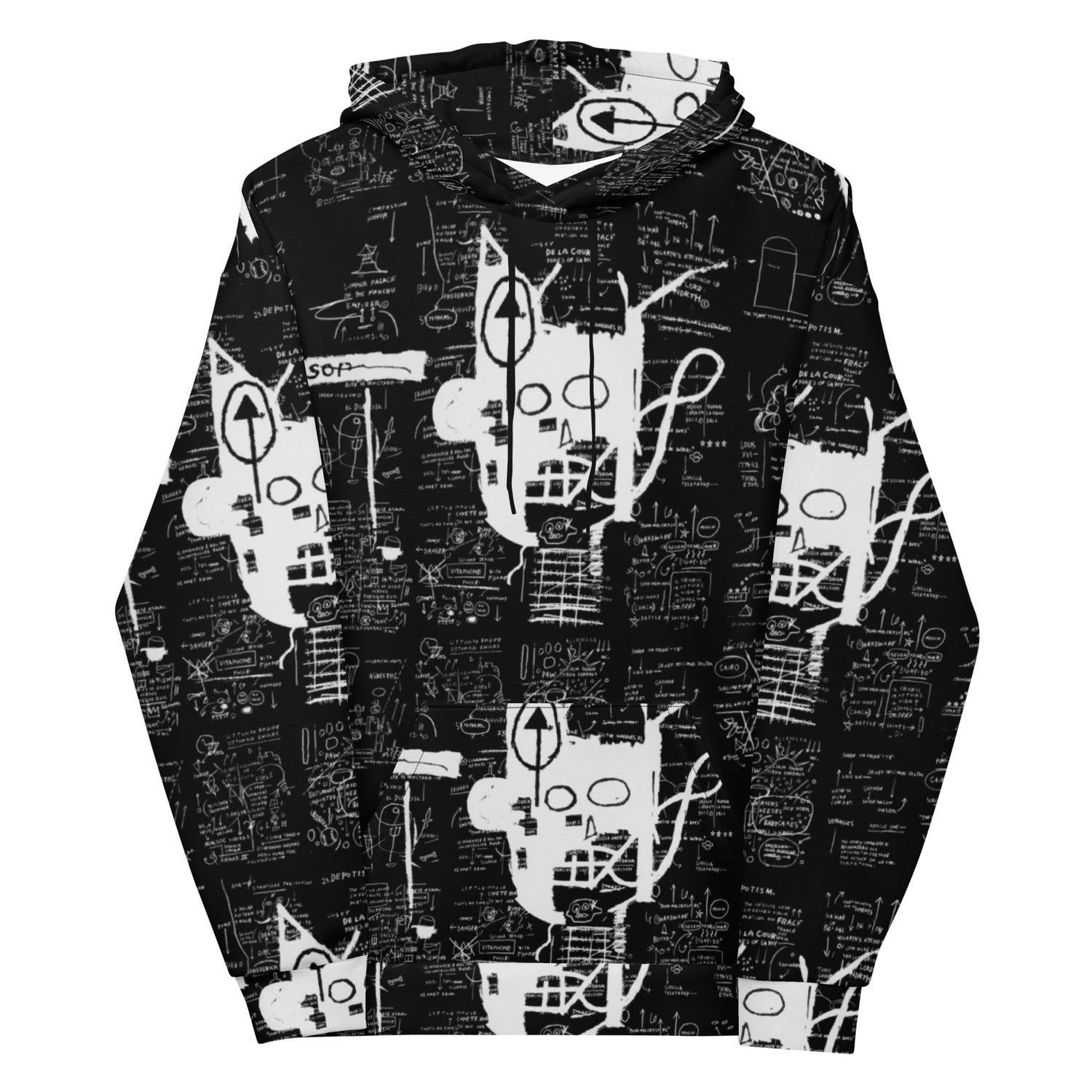Jean-Michel Basquiat "Untitled" Artwork Printed Premium Streetwear Sweatshirt Hoodie Graffiti Harajuku